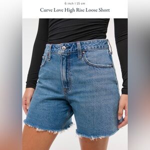 NWOT Abercrombie Loose Jean Shorts